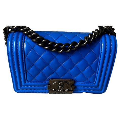 blue chanel boy 2018|chanel boys bag size.